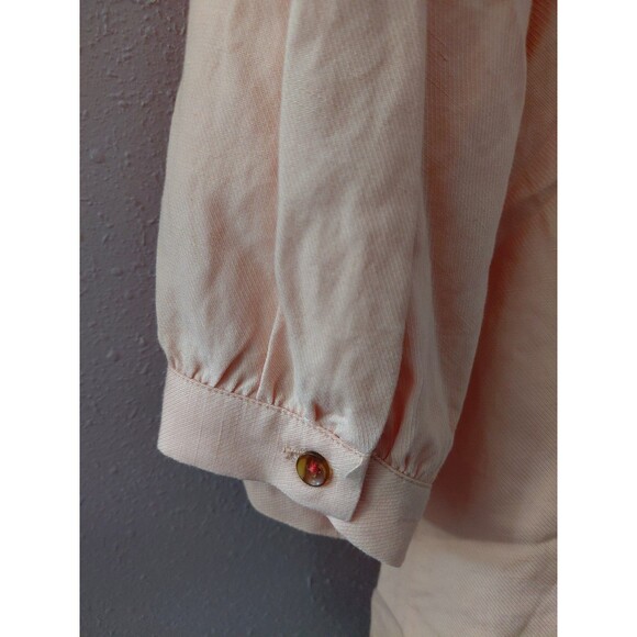 Anthropologie Maeve Blouse Top Women’s Size 6 Off-The-Shoulder Linen Blend - Picture 8 of 11